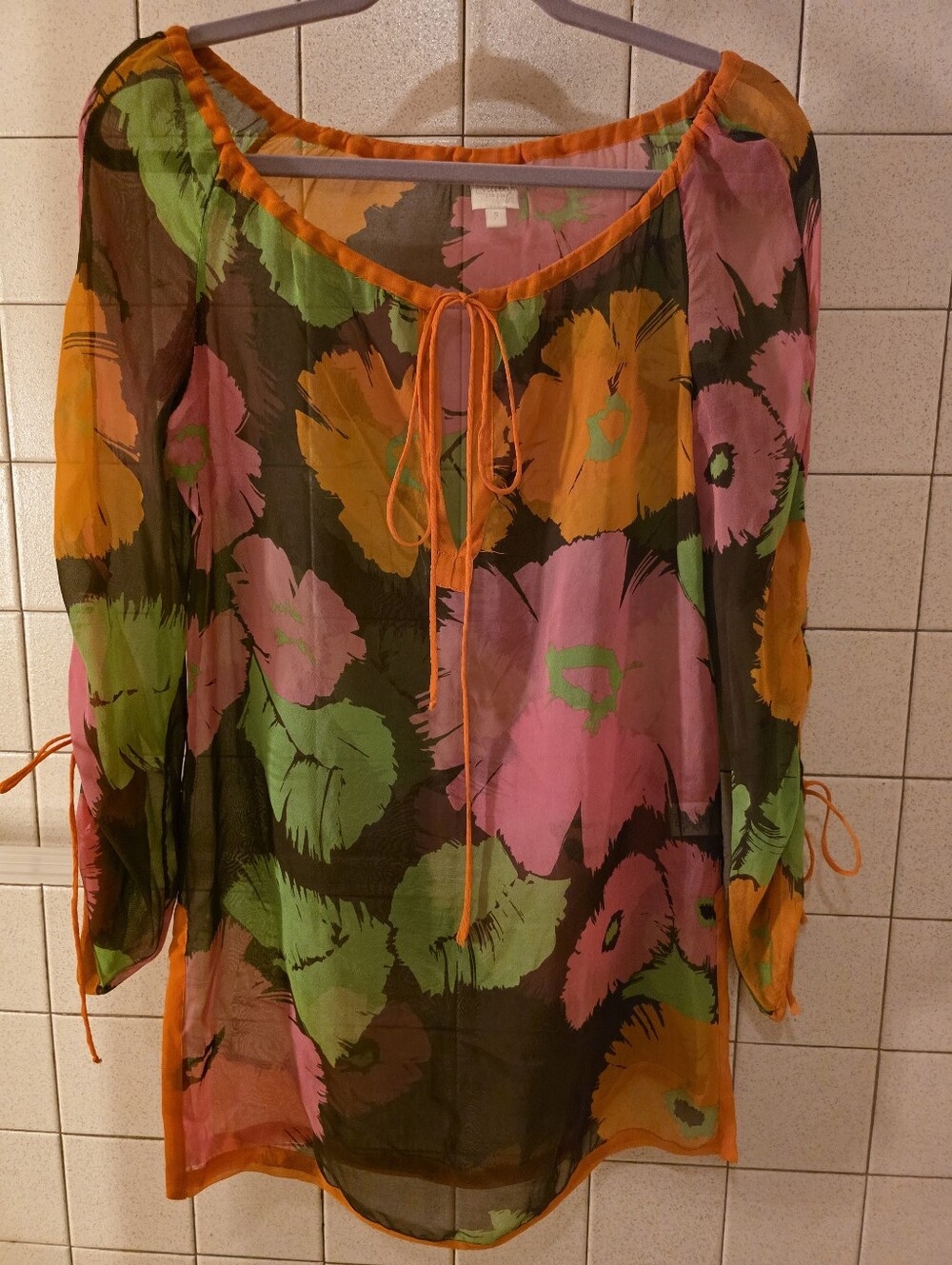 Milly Sheer Top/ Bathing Suit Coverup